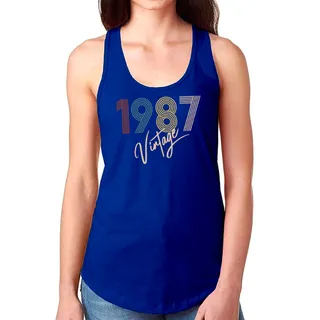 Limited Vintage 1987 Women's Racerback Tank – Navy