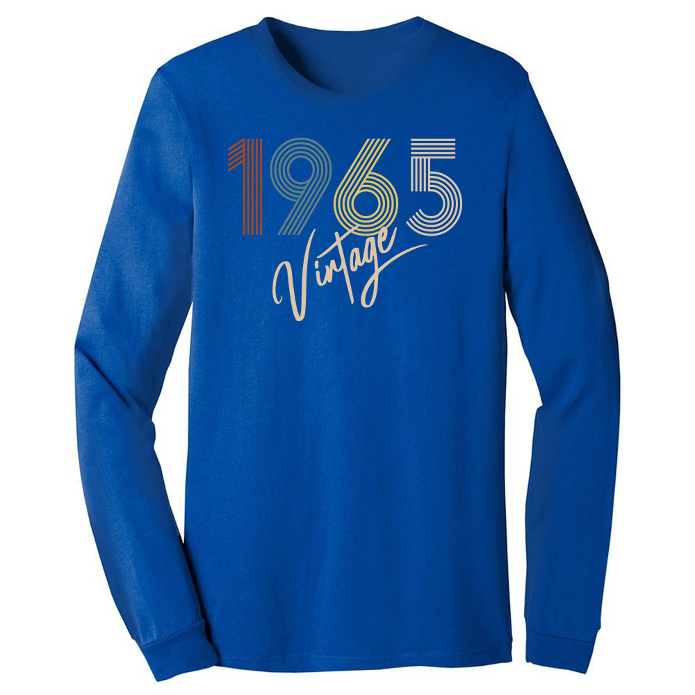 Limited Vintage 1965 Birthday Long Sleeve T-Shirt - variant image 1