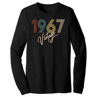 Limited Vintage 1967 Birthday Long Sleeve T-Shirt – Black