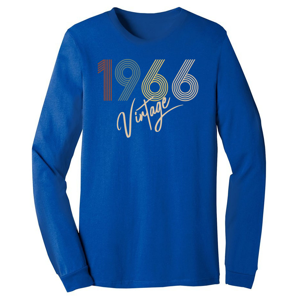 Limited Vintage 1966 Birthday Long Sleeve T-Shirt - variant image 1
