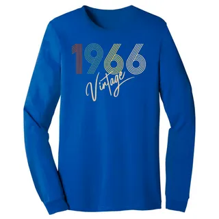 Limited Vintage 1966 Birthday Long Sleeve T-Shirt – True Royal