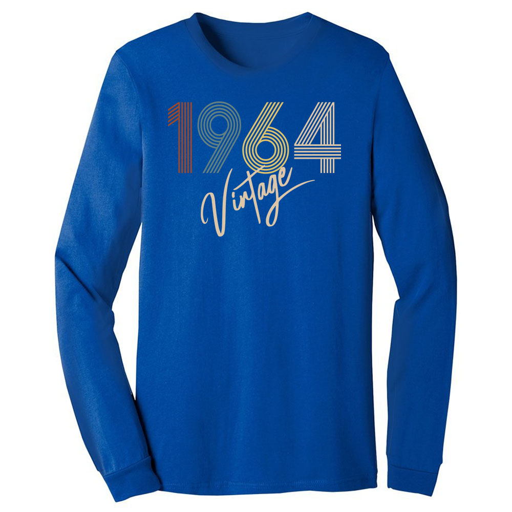 Limited Vintage 1964 Birthday Long Sleeve T-Shirt - variant image 1