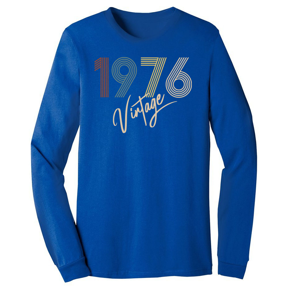 Limited Vintage 1976 Birthday Long Sleeve T-Shirt - variant image 1