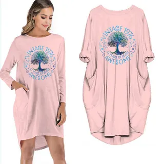 Birthday Outfits Awesome 1976 Limited Edition Pocket Dress – Pink