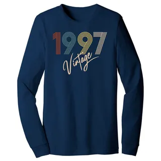 Limited Vintage 1997 Birthday Long Sleeve T-Shirt – Navy