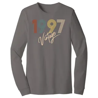 Limited Vintage 1997 Birthday Long Sleeve T-Shirt – Asphalt