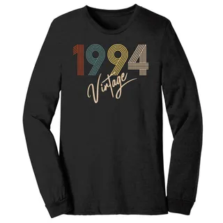 Limited Vintage 1994 Birthday Long Sleeve T-Shirt – Black Heather