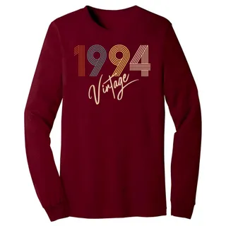 Limited Vintage 1994 Birthday Long Sleeve T-Shirt – Cardinal