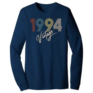 Limited Vintage 1994 Birthday Long Sleeve T-Shirt – Navy