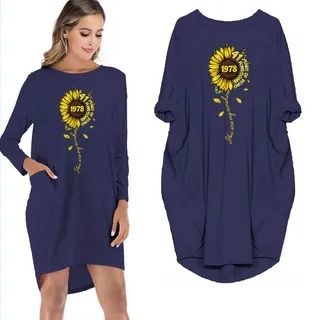 You Are My Sunshine 1978 Limited Edition Pocket Dress – Blue