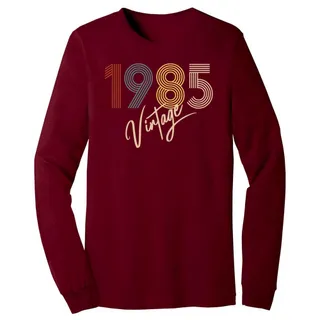 Limited Vintage 1985 Birthday Long Sleeve T-Shirt – Cardinal