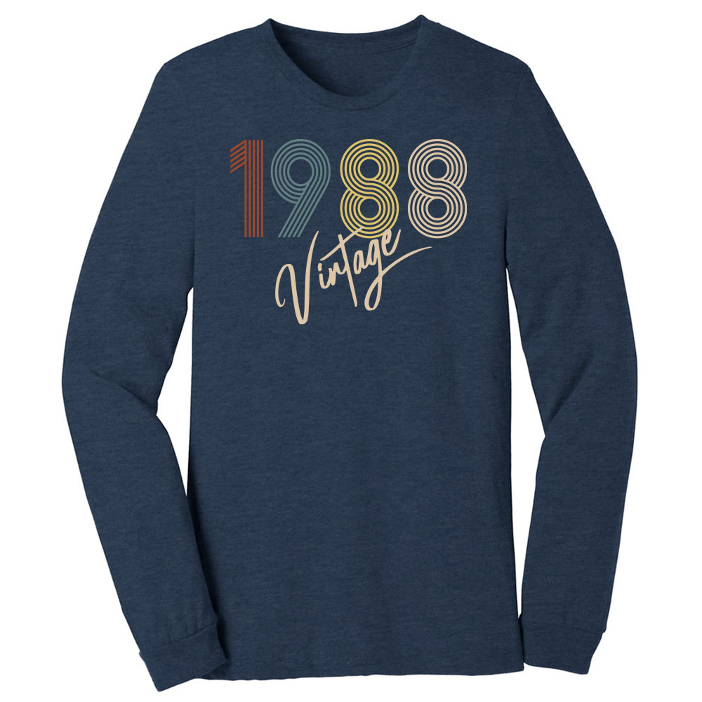 Limited Vintage 1988 Birthday Long Sleeve T-Shirt - variant image 1