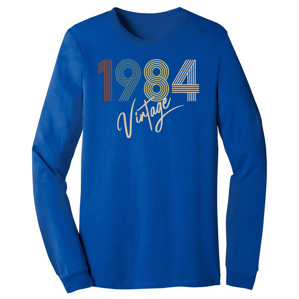 Limited Vintage 1984 Birthday Long Sleeve T-Shirt - variant image 1