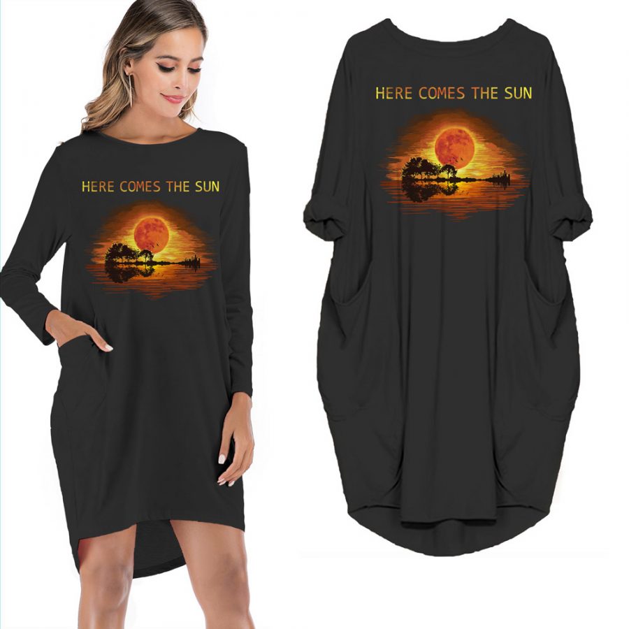Here Comes The Sun Limited Edition Pocket Dress Hippie Clothes - variant image 1