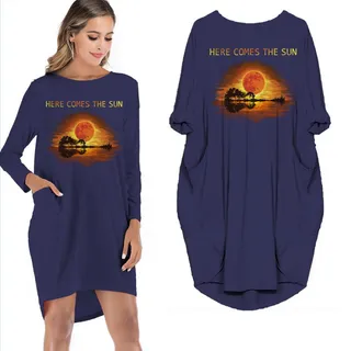 Here Comes The Sun Limited Edition Pocket Dress Hippie Clothes – Blue