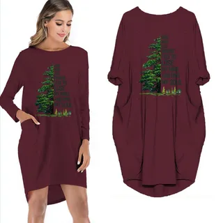 And Into The Forest I Go Limited Edition Pocket Dress – Red