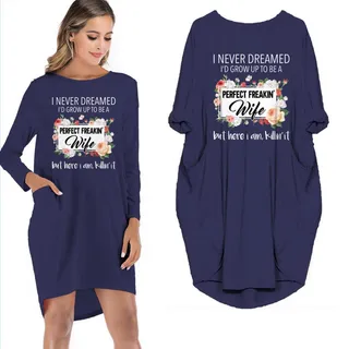 I Never Dreamed Limited Edition Pocket Dress – Blue
