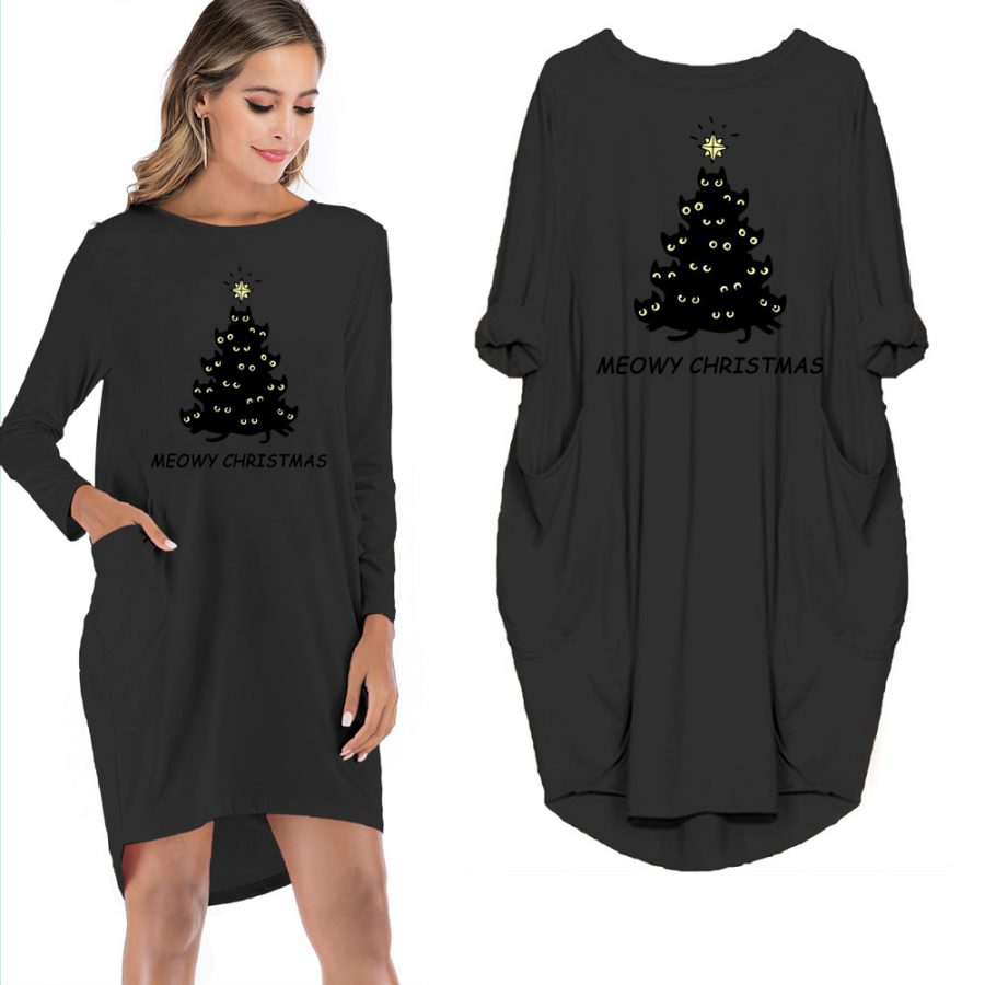 Meowy Christmas Limited Edition Pocket Dress - variant image 1