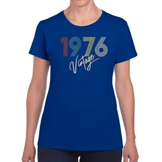 Limited Vintage 1976 Women's Birthday T-Shirt – Navy