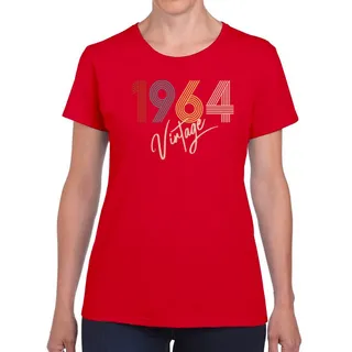 Limited Vintage 1964 Women's Birthday T-Shirt – Red