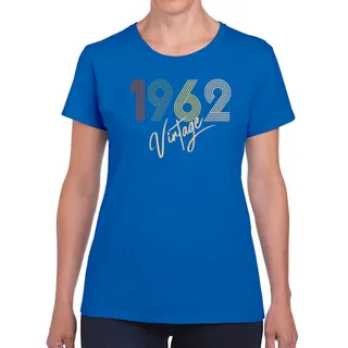Limited Vintage 1962 Women's Birthday T-Shirt – Royal