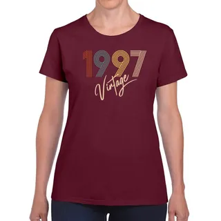 Limited Vintage 1997 Women's Birthday T-Shirt – Maroon