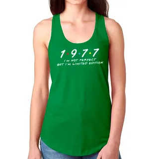 Not Perfect But Limited 1977 Women's Racerback Tank – Kelly Green