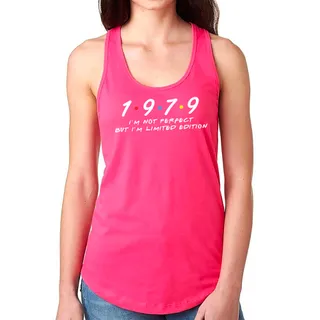 Not Perfect But Limited 1979 Women's Racerback Tank – Pink