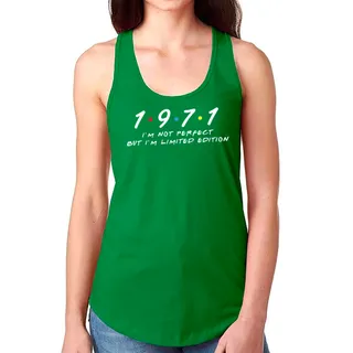 Not Perfect But Limited 1971 Women's Racerback Tank – Kelly Green