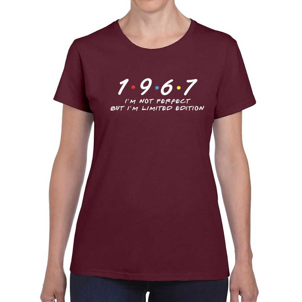 Not Perfect But Limited Edition 1967 Women's Birthday T-Shirt - variant image 1