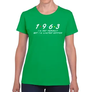 Not Perfect But Limited Edition 1963 Women's Birthday T-Shirt – Irish Green