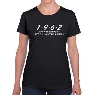 Not Perfect But Limited Edition 1962 Women's Birthday T-Shirt – Black