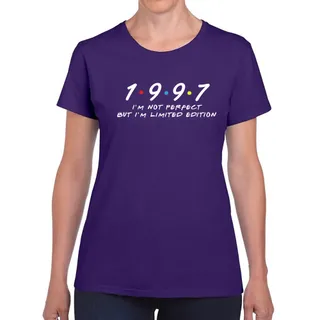 Not Perfect But Limited Edition 1997 Women's Birthday T-Shirt – Purple