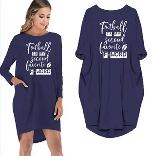 Football Is My Second Favorite F-Word Limited Edition Pocket Dess – Blue