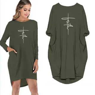 Faith Limited Edition Pock Dress – Green