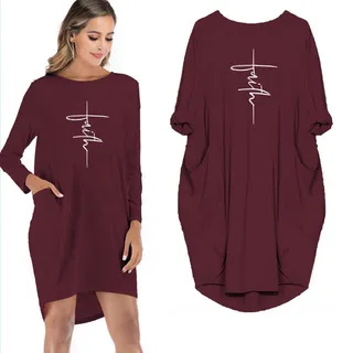 Faith Limited Edition Pock Dress – Red