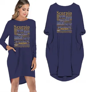 Scorpio Limited Edition Pocket Dress – Blue