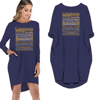 Capricorn Limited Edition Pocket Dress – Blue