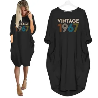 Vintage 1967  Limited Edition Pocket Dress – Black