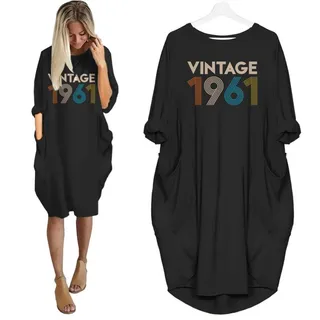 Vintage 1961  Limited Edition Pocket Dress – Black