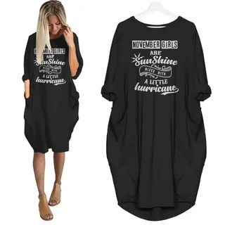 November Girls Limited Edition Pocket Dress – Black