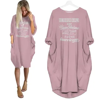 October Girls Limited Edition Pocket Dress – Pink