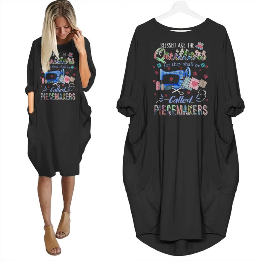 Blessed Are The Quilters Pocket Dress - variant image 1