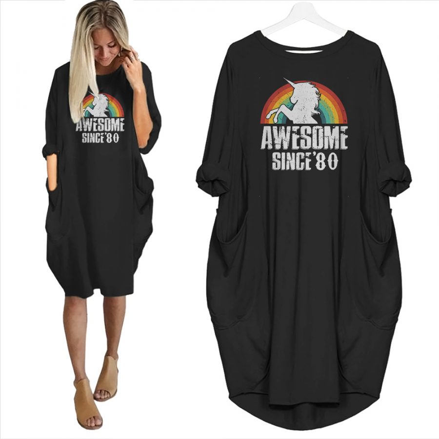 Awesome Since 1980 Limited Edition Pocket Dress - variant image 1