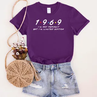 Not Perfect But Limited Edition 1969 Unique Birthday T-Shirt – Purple