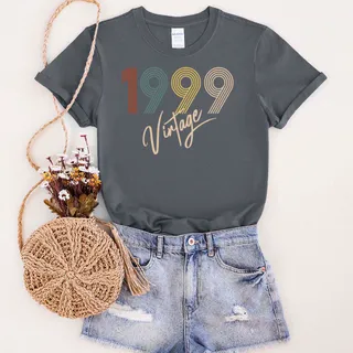 Limited Vintage 1999 Unique Birthday T-Shirt – Dark Heather