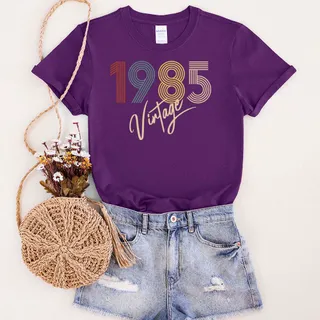 Limited Vintage 1985 Unique Birthday T-Shirt – Purple