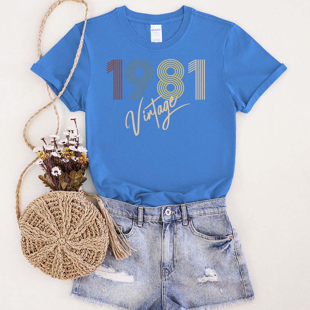 Limited Vintage 1981 Unique Birthday T-Shirt - variant image 1