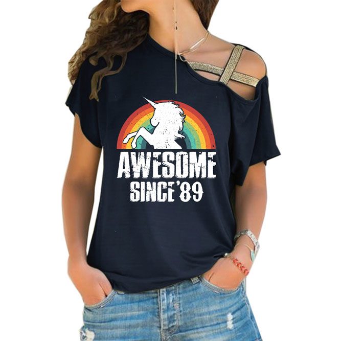 Awesome Since 1989 Limited Edition Off Shoulder Shirt - variant image 1