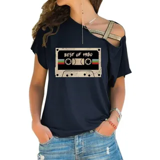 Best of 1980 Limited Edition Off Shoulder Shirt – Black